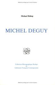 Cover of: Michel Deguy by Bishop, Michael