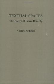 Cover of: Textual spaces: the poetry of Pierre Reverdy