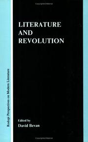 Cover of: Literature and Revolution (Rodopi Perspectives on Modern Literature 2) (Rodopi Perspectives on Modern Literature)