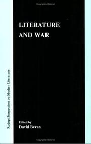 Cover of: Literature and War (Rodopi Perspectives on Modern Literature 3) (Rodopi Perspectives on Modern Literature)