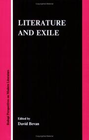 Cover of: Literature And Exile.(Rodopi Perspectives on Modern Literature 4) (Rodopi Perspectives on Modern Literature)