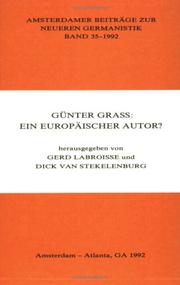 Cover of: GUnter Grass by Gerd LABROISSE Dick Van Stekelenburg