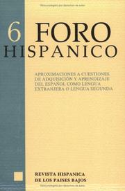 Cover of: Aproximaciones a cuestiones de adquisición y aprendizaje extranjera del español como lengua extranjera o lengua segunda