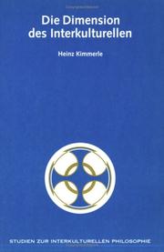 Cover of: Die Dimension des Interkulturellen by Heinz Kimmerle