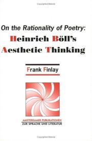 Cover of: On the rationality of poetry by Frank Finlay