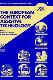 Cover of: The European Context for Assistive Technology (Assistive Technology Research Series , Vol 1) (Assistive Technology Research Series , Vol 1)