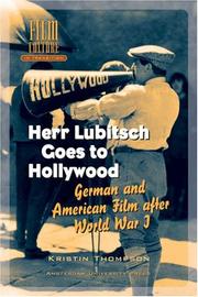 Cover of: Herr Lubitsch Goes to Hollywood by Kristin Thompson