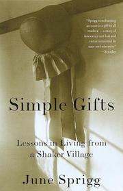 Cover of: Simple Gifts by June Sprigg