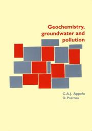 Cover of: Geochemistry, groundwater and pollution