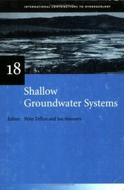 Cover of: Shallow Groundwater Systems: IAH International Contributions to Hydrogeology 18 (IAH International Contributions to Hydrogeology)