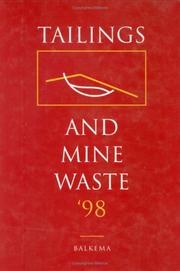 Cover of: TAILINGS & MINE WASTE 98 by Colorado State University