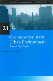 Cover of: GROUNDWATER IN URBAN (V2) ENVIRONMEN (International Contributions to Hydrogeology, 21)