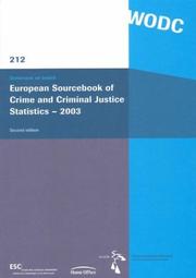 Cover of: European Sourcebook Of Crime And Criminal Statistics 2003