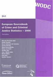 Cover of: European Sourcebook of Crime and Criminal Justice Statistics - 2006 (Onderzoek En Beleid) by Marcelo Fernando Aebi, Kauko Aromaa, Bruno Aubusson De Cavarlay, Gordon Barclay, Beata Gruszcynska