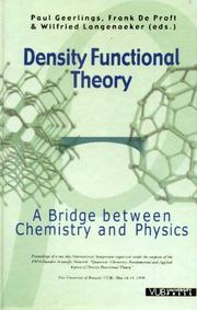 Cover of: Density Functional Theory: A Bridge Between Chemistry and Physics