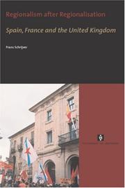 Cover of: Regionalism after Regionalisation by Schrijver, Frans