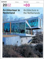 Cover of: Architecture In the Netherlands: Yearbook 2002-2003