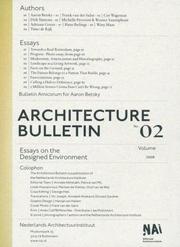 Cover of: Architecture Bulletin 02: Essays on the Designed Environment (Bulletin)