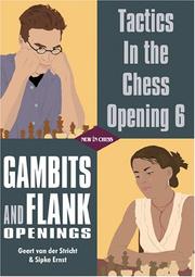 Gambits and flank openings by Geert Van Der Stricht, Sipke Ernst
