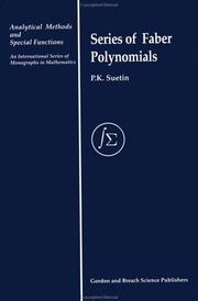 Cover of: Series of Faber polynomials by P. K. Suetin