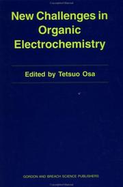Cover of: New challenges in organic electrochemistry by edited by Tetsuo Osa.