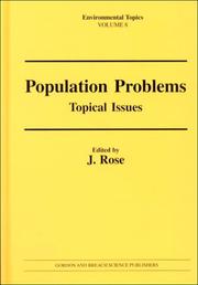 Cover of: Population Problems: Topical Issues (Environmental Topics)