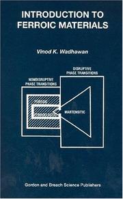 Introduction to Ferroic Materials by Vinod Wadhawan