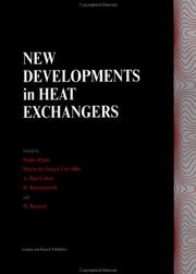 Cover of: New developments in heat exchangers