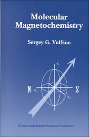 Cover of: Molecular magnetochemistry by S. G. Vulʹfson