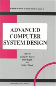 Cover of: Advanced computer system design