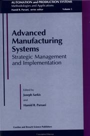 Cover of: Advanced manufacturing systems: strategic management and implementation
