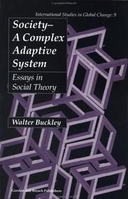 Cover of: Society-- a complex adaptive system: essays in social theory