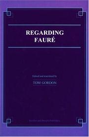 Cover of: Regarding Faure (Musicology)