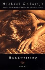 Cover of: Handwriting by Michael Ondaatje, Michael Ondaatje