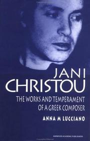 Cover of: Jani Christou by Anna-Martine Lucciano