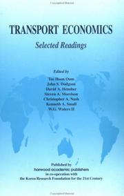 Cover of: Transport economics: selected readings