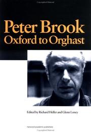 Cover of: Peter Brook: Oxford to Orghast