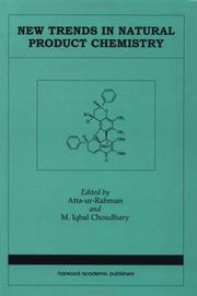 Cover of: New trends in natural product chemistry
