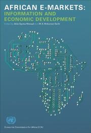 Cover of: African E-Markets: Information and Economic Development
