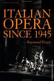 Cover of: Italian Opera Since 1945 (Contemporary Music Studies)