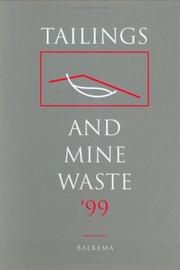 Cover of: Tailings & Mine Waste 99 (Proc 6th Intl