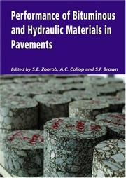 Cover of: Performance of bituminous and hydraulic materials in pavements: proceedings of the Fourth European Symposium on Performance of Bituminous and Hydraulic Materials in Pavements, Bitmat 4, Nottingham, United Kingdom, 11-12 April 2002