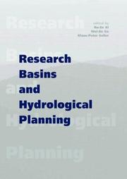 Cover of: Research Basins and Hydrological Planning by International Conference on Research Basins and Hydrological Planning (Hefei Shi, China), Ru-Ze Xi, Wei-Zu Gu, Klaus-Peter Seiler, Ru-Ze Xi, Wei-Zu Gu, Klaus-Peter Seiler