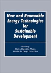 Cover of: New and Renewable Energy Technologies for Sustainable Development Proceedings of the Conference in Ponta Delgada, Portugal, 24-26 June 2002