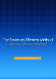 Cover of: Boundary element method: application in sound and vibration