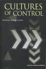 Cover of: Cultures of control