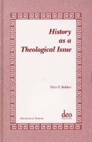 Cover of: History as a theological issue