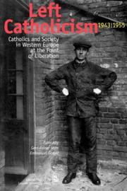 Cover of: Left Catholicism, 1943-1955 | 