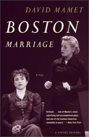 Cover of: Boston marriage