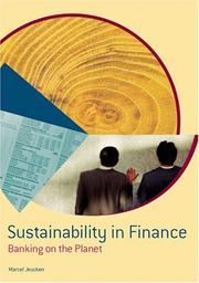 Cover of: Sustainability in Finance: Banking on the Planet